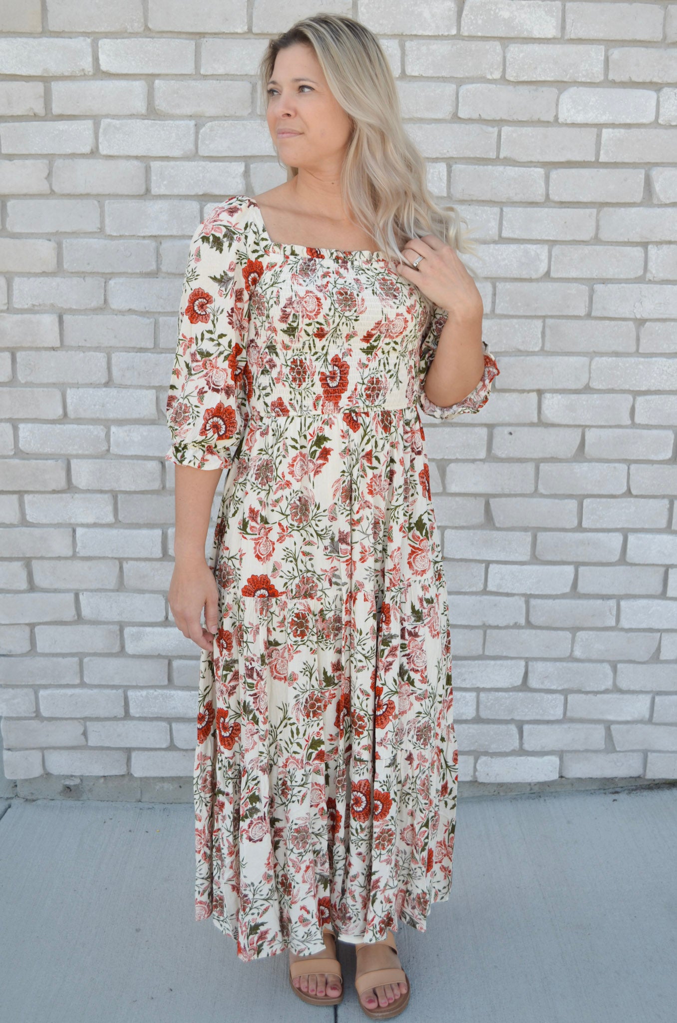 Terracotta Flow Dress