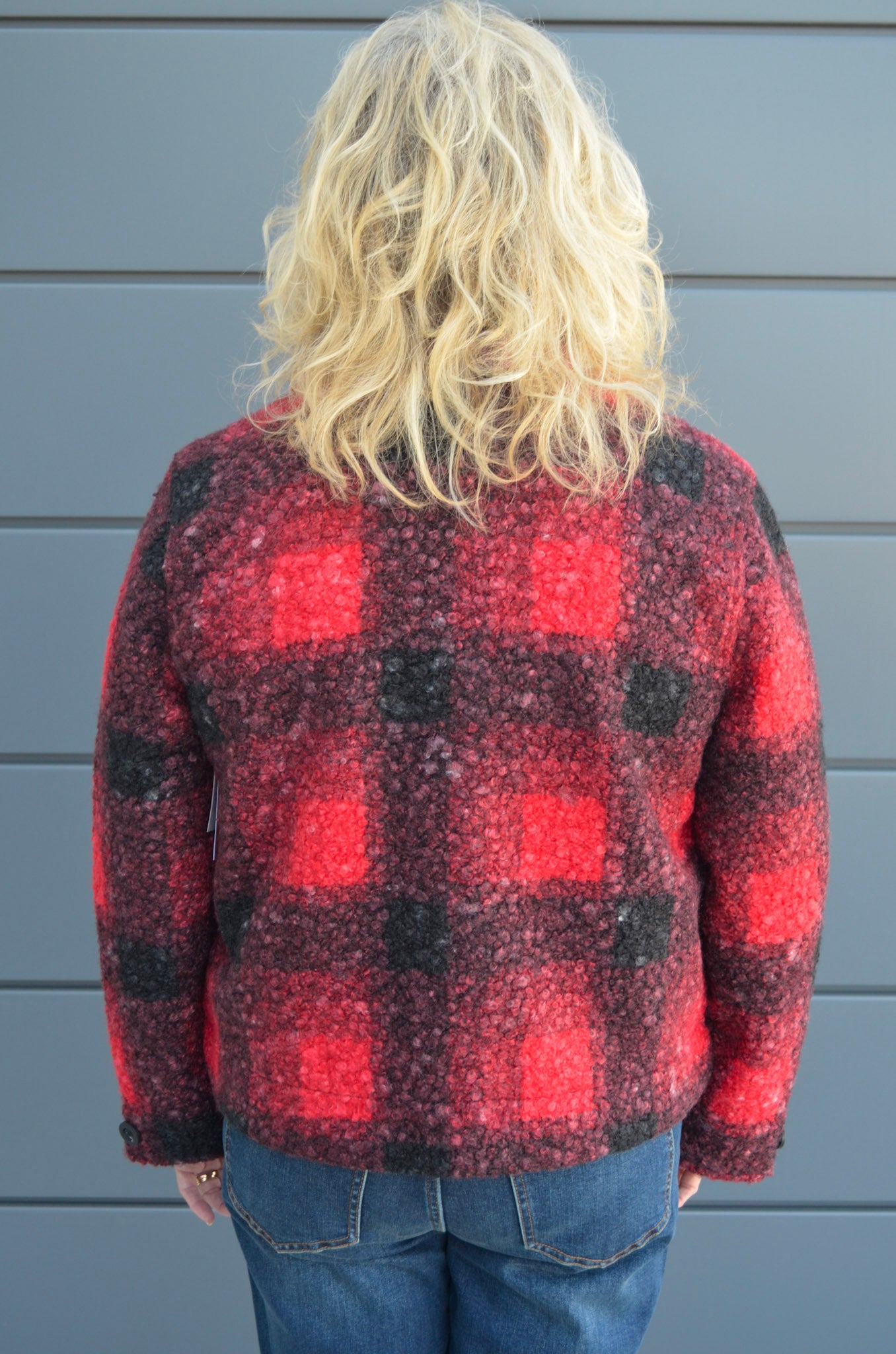 Liverpool Button Front Boxy Plaid Shacket