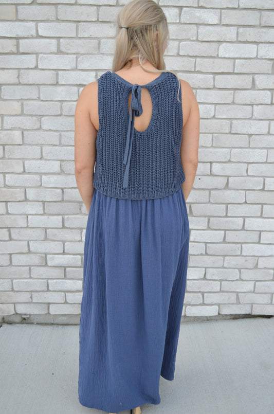The Knit & Drape Maxi Dress