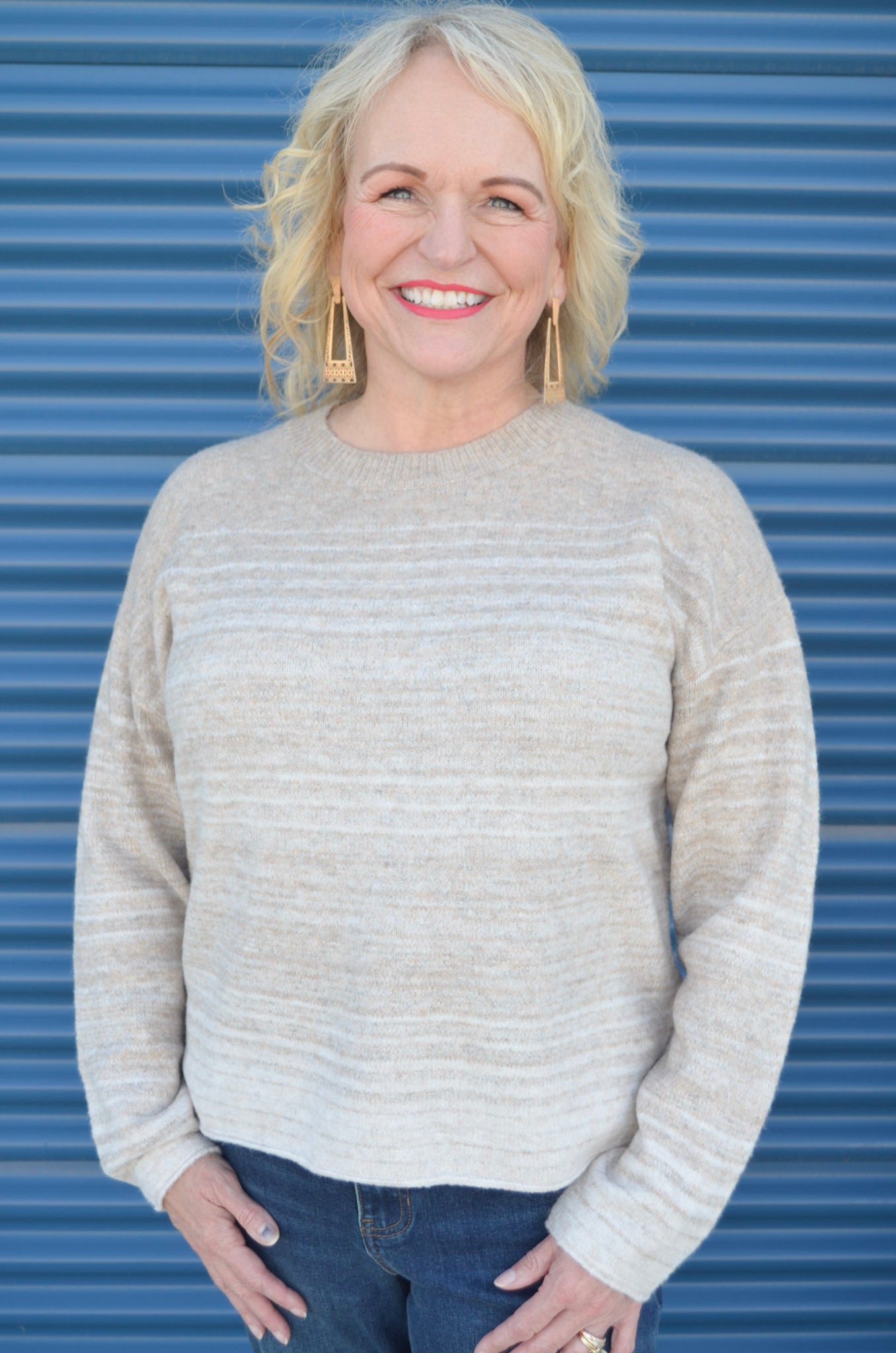 Sandswept Gradient Striped Sweater