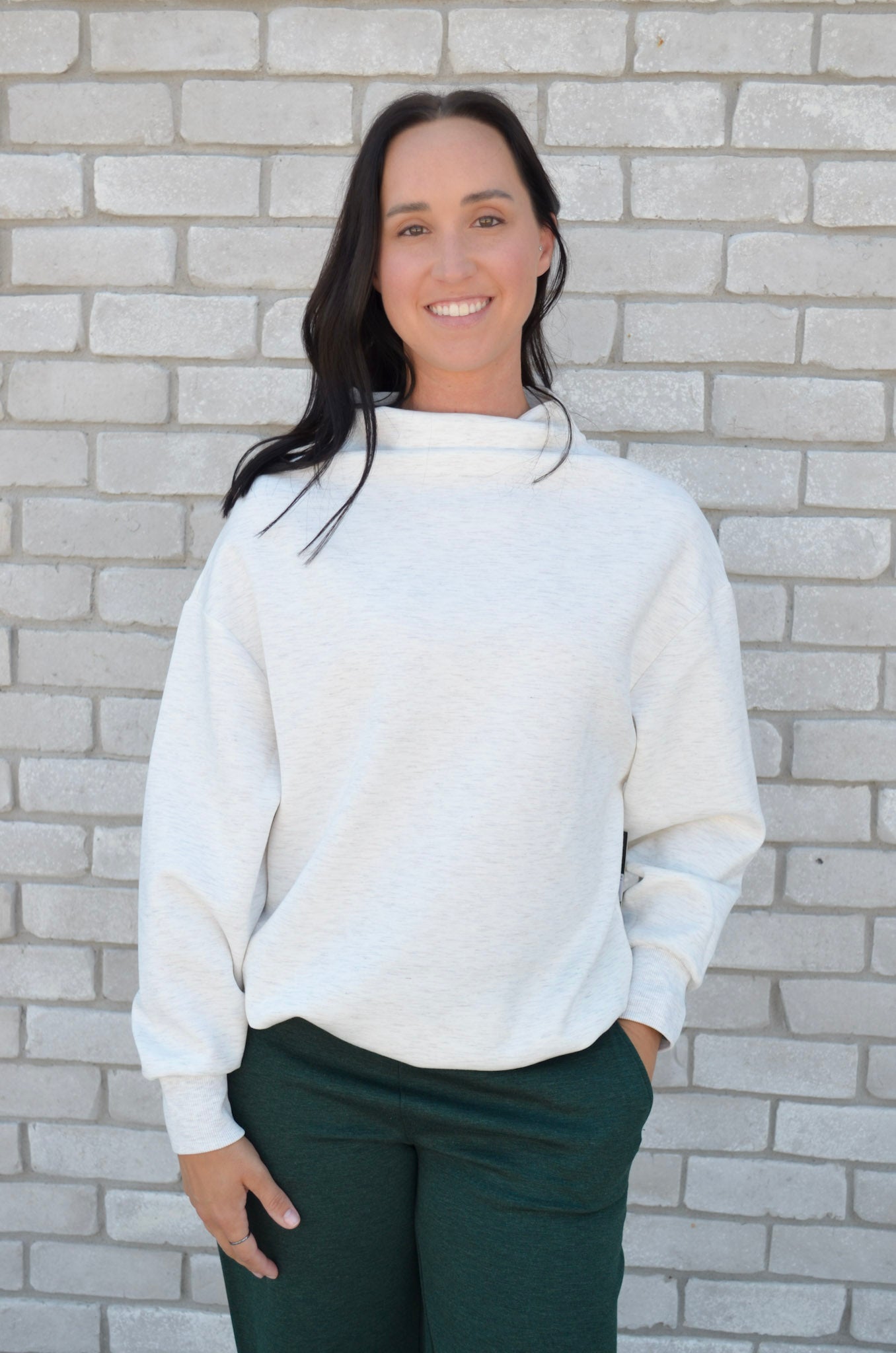 RD Style | Seana Soft Knit Funnel Neck Pullover