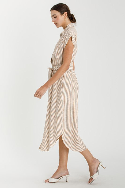 Easy Lines Utility Midi Dress