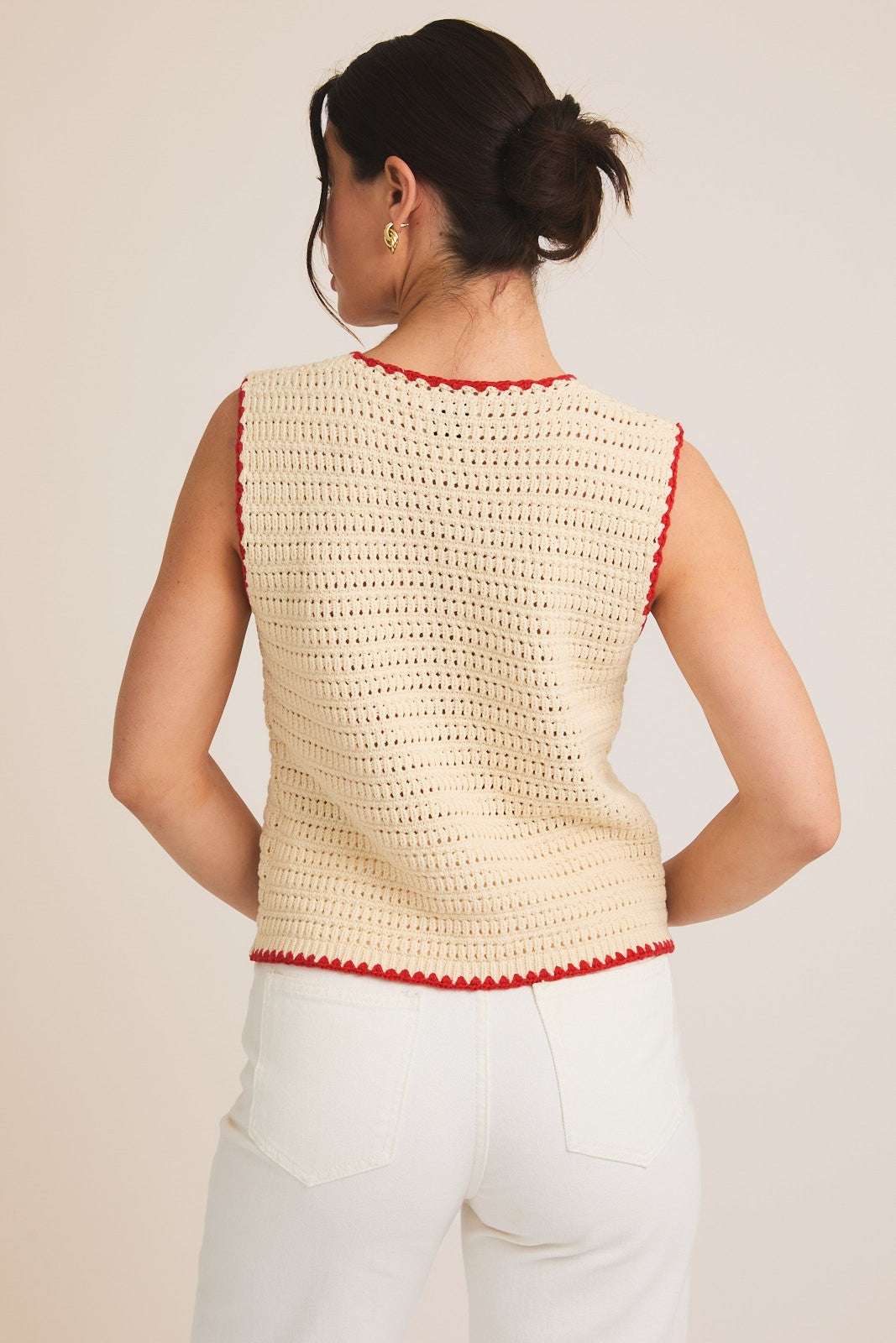 Primrose Button-up Crochet Vest