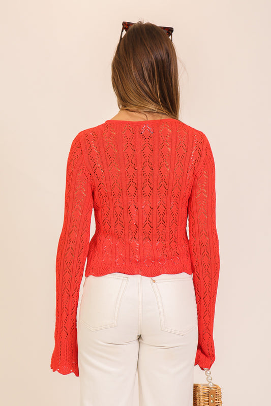 The Just My Type Tie Front Sweater