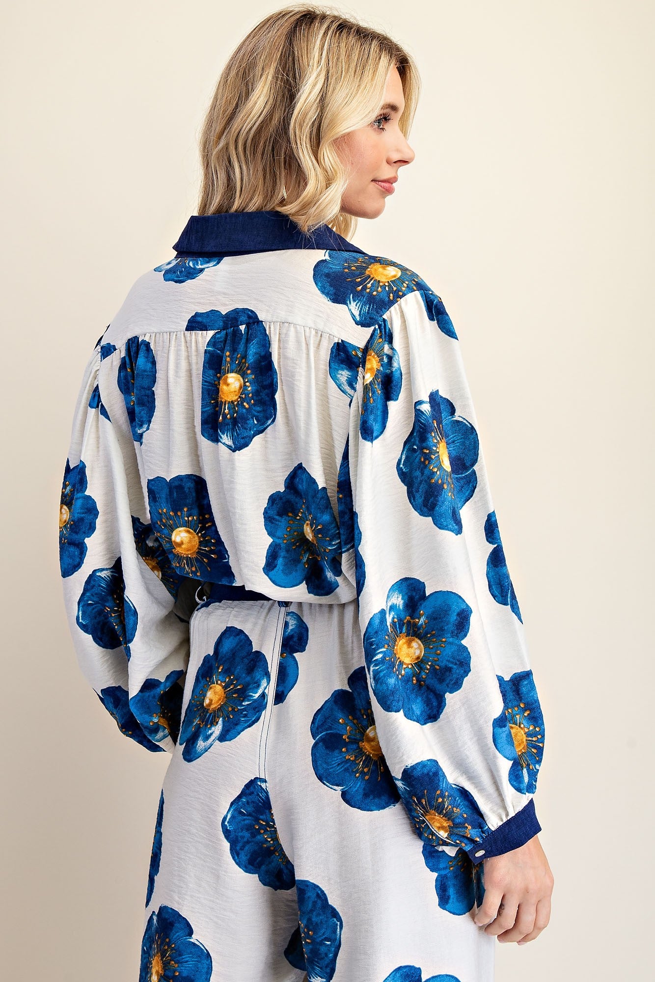 Bluebell Collared Long Sleeve Blouse