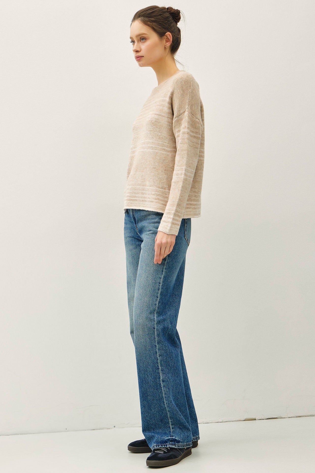 Sandswept Gradient Striped Sweater