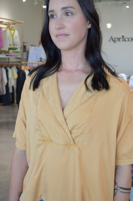 Dear John | Belle Short Sleeve Pop Over Top