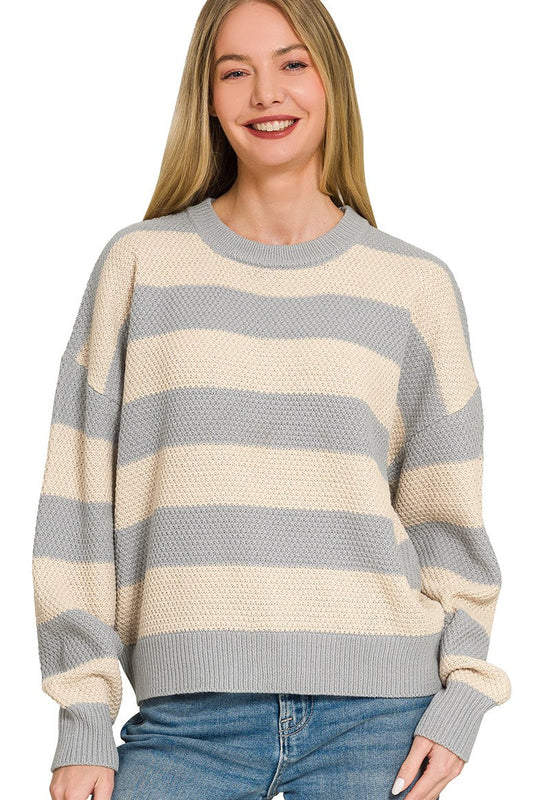 Crisp Morning Striped Sweater