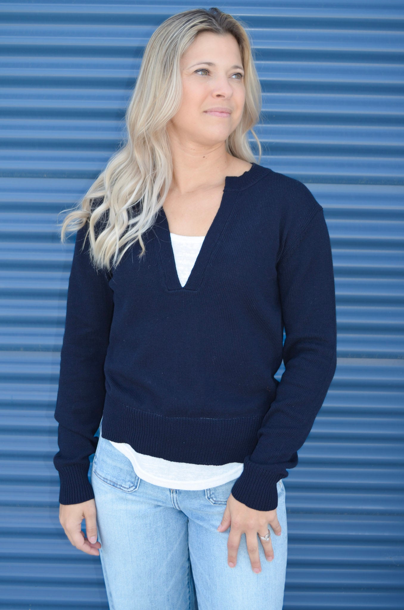 Elan | The Layer Trim Sweater