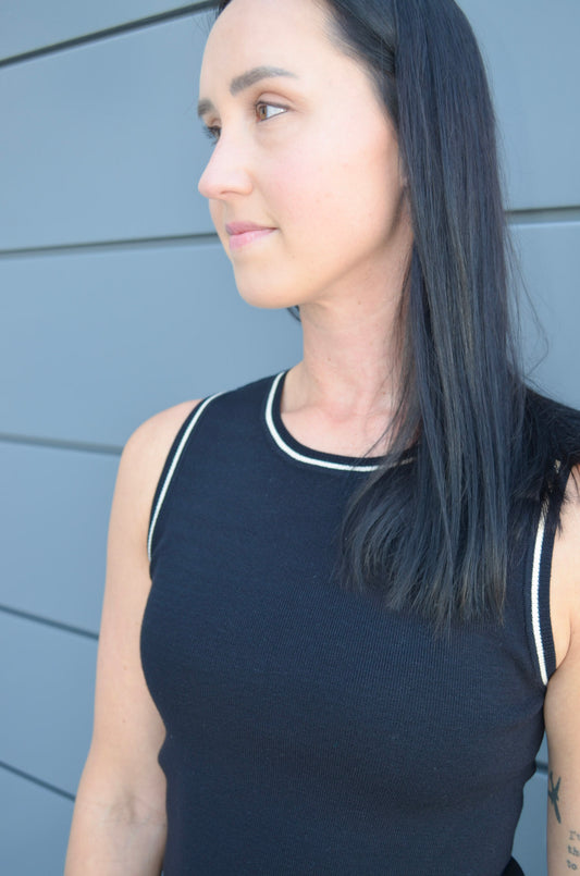 Onyx Edge Sweater Tank