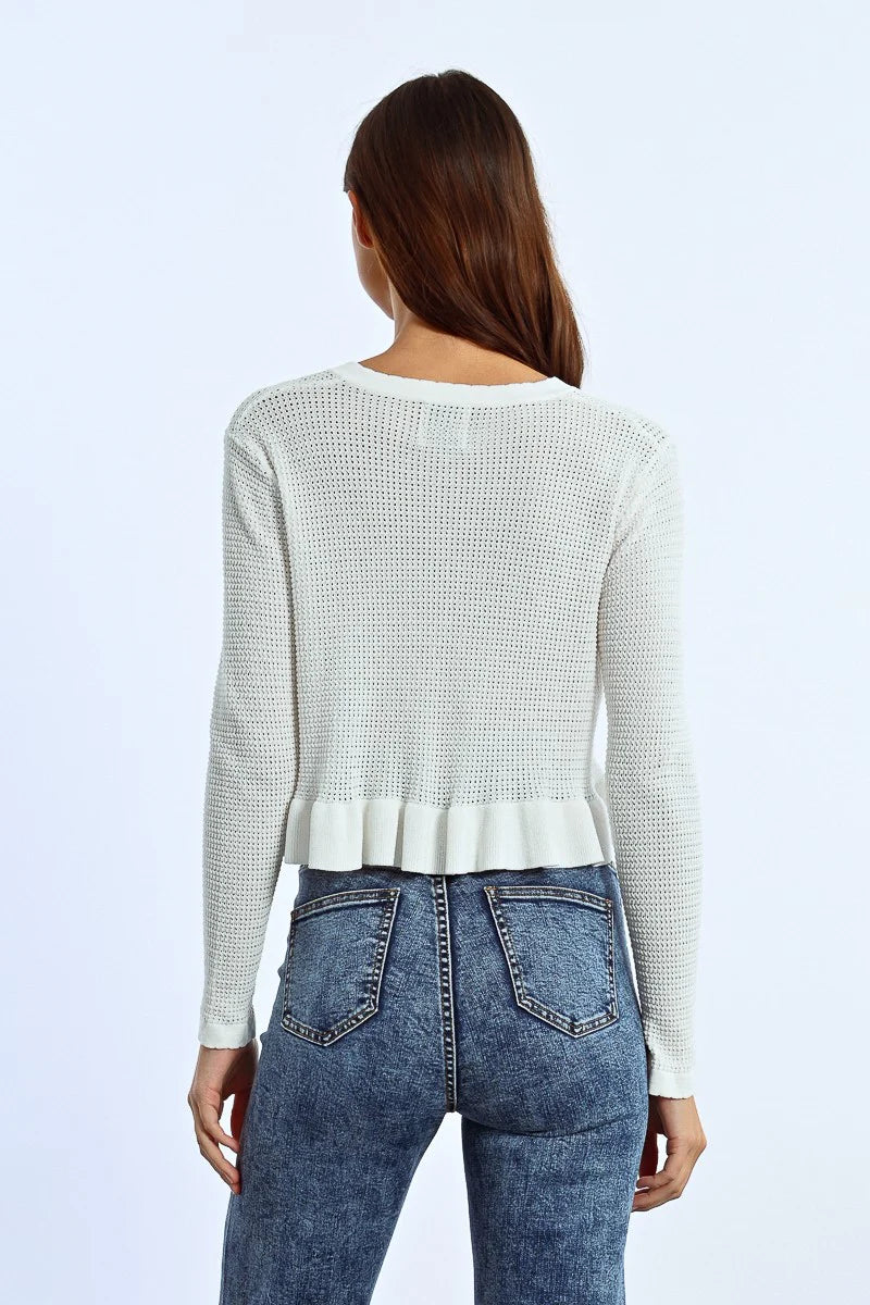 Molly Bracken | Front Tie Knit Cardigan