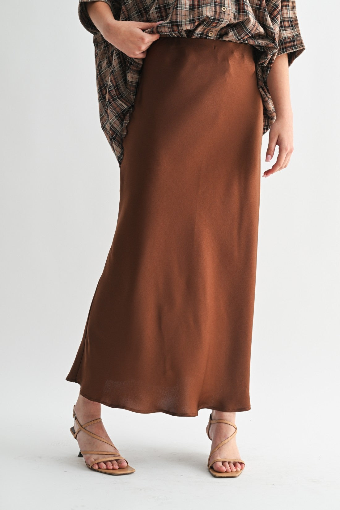 The Espresso Glide Maxi Skirt