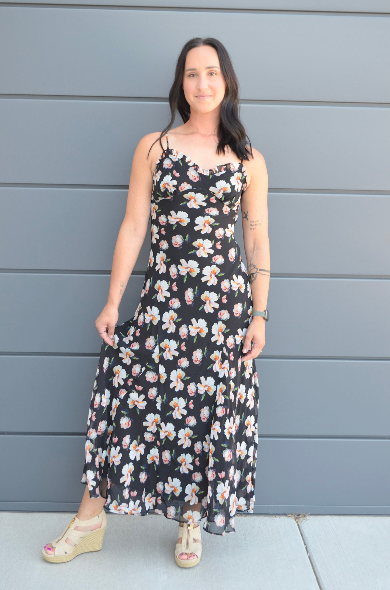 Astr | Maeryn Sweetheart Ruffle Maxi Dress
