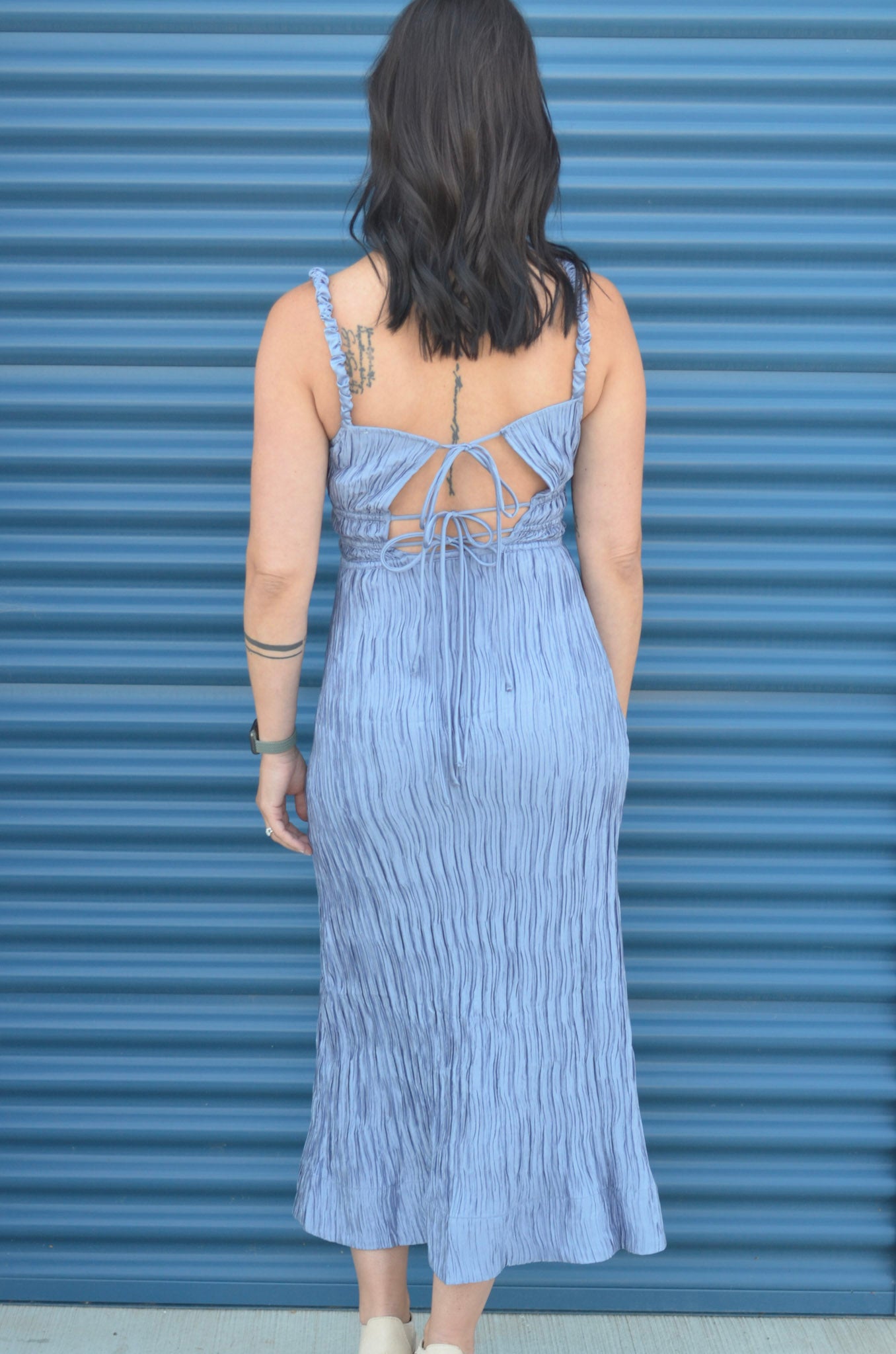 Astr | Neelam Smocked Open Back Dress