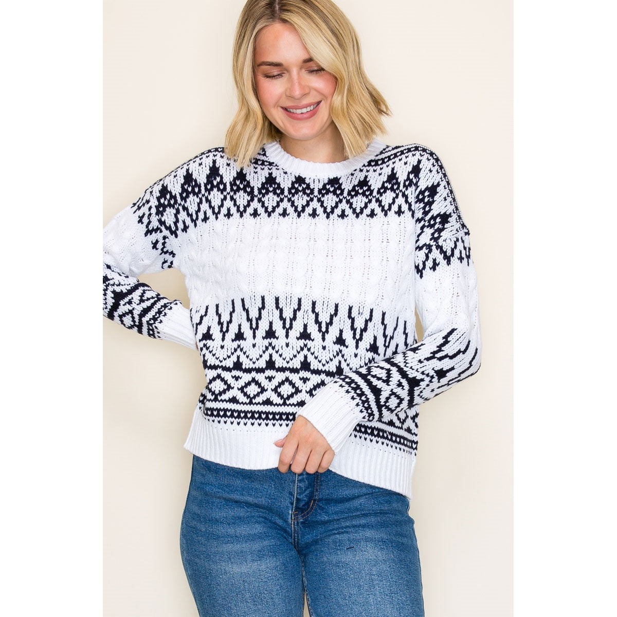The Cozy Cabin Cable Knit Pullover