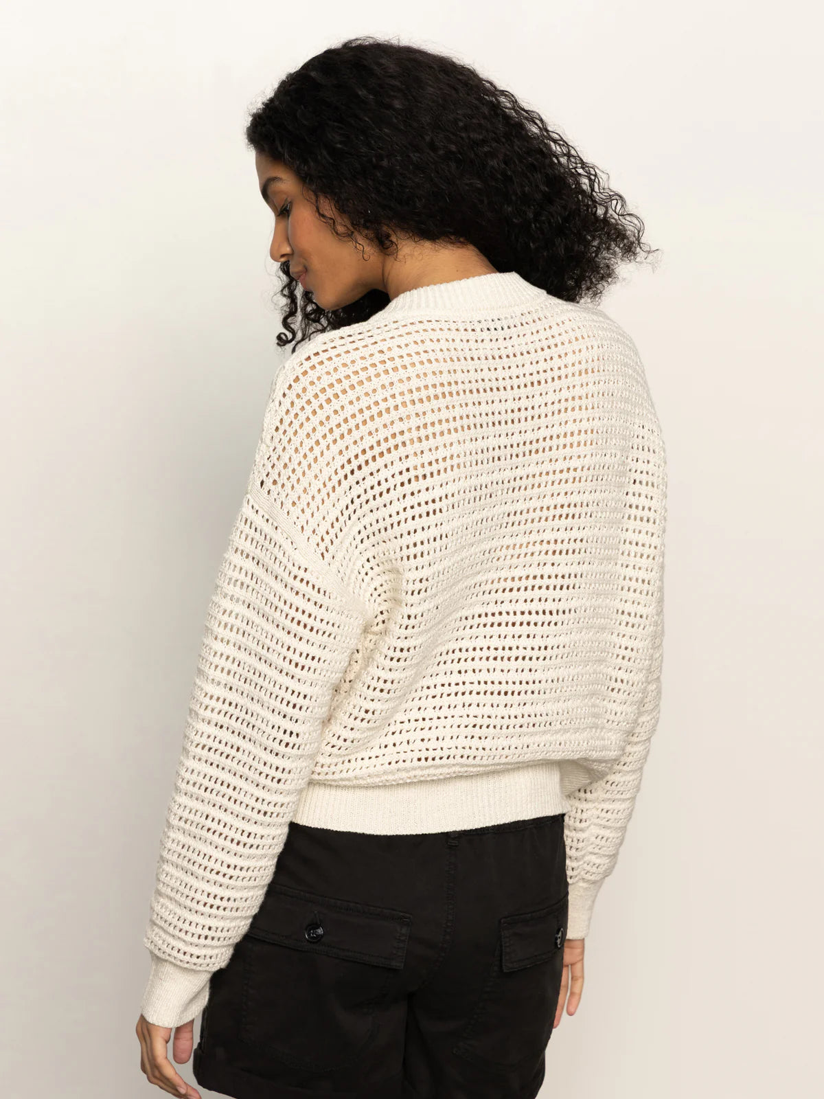 Sanctuary | Open Knit Bomber