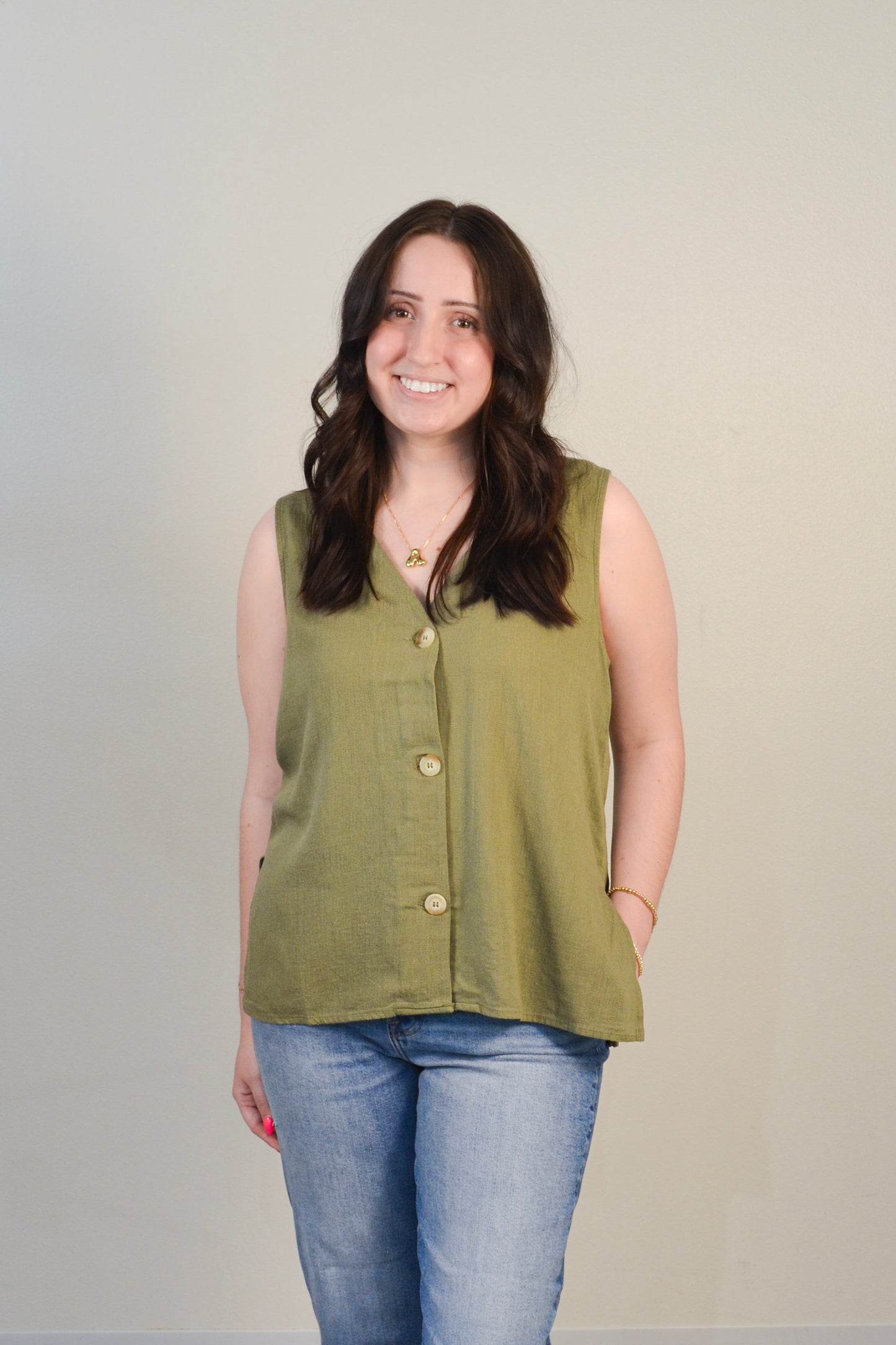Linen Vest