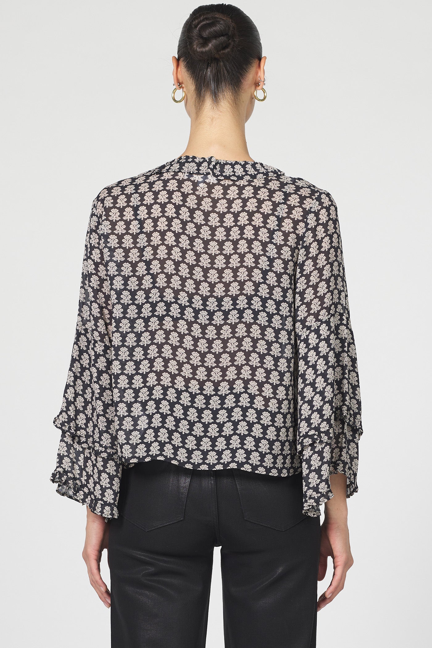 Dear John | Jaquel Long Sleeve W/ Ruffle Detail Brand Photo Back