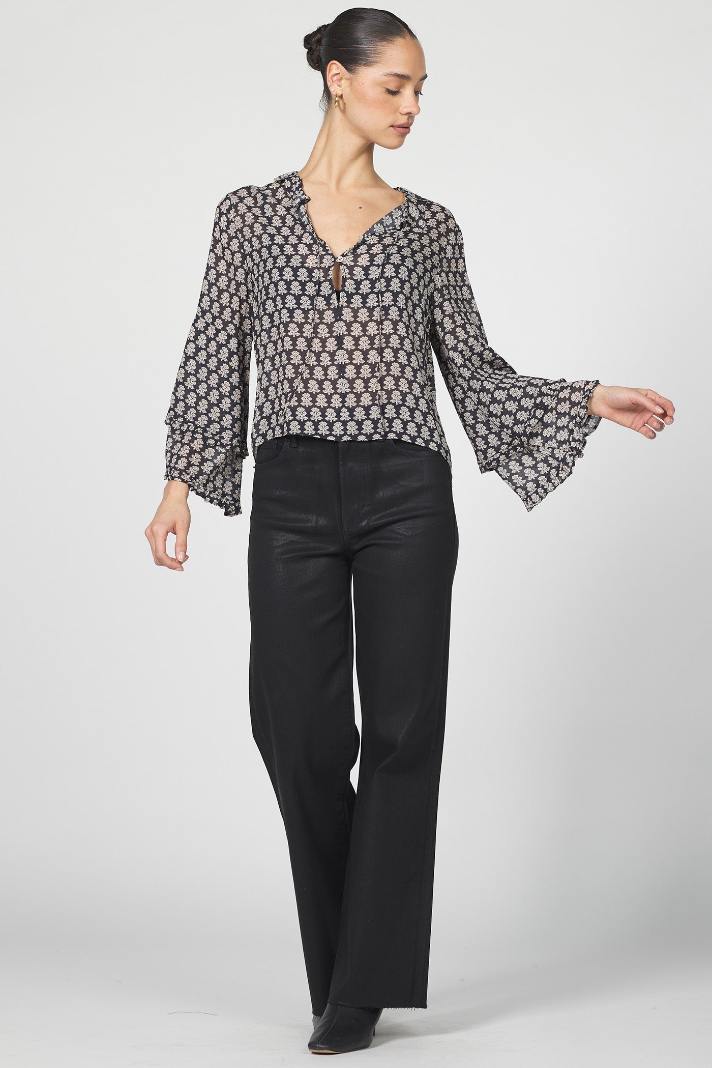 Dear John | Jaquel Long Sleeve W/ Ruffle Detail Brand Photo Length