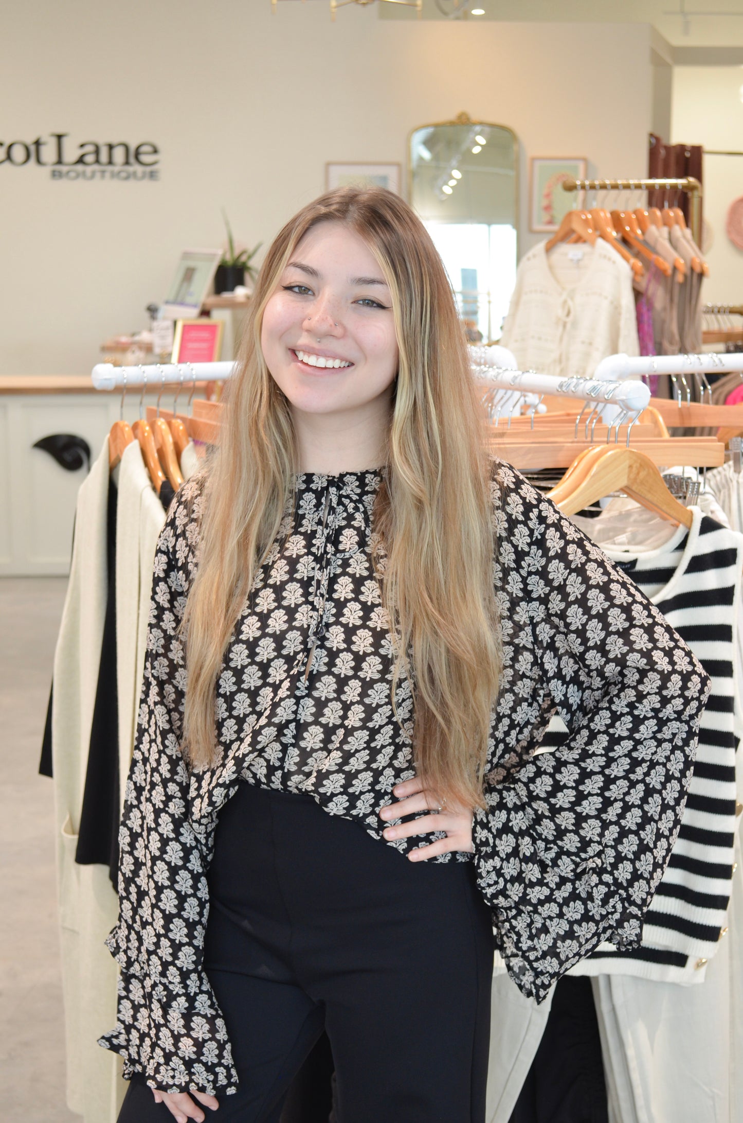 Dear John | Jaquel Long Sleeve W/ Ruffle Detail Front