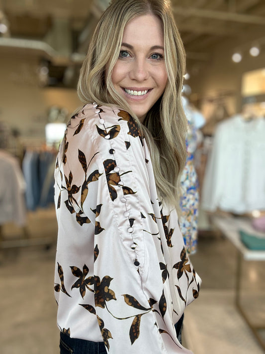 Liverpool Button Sleeve Blouse