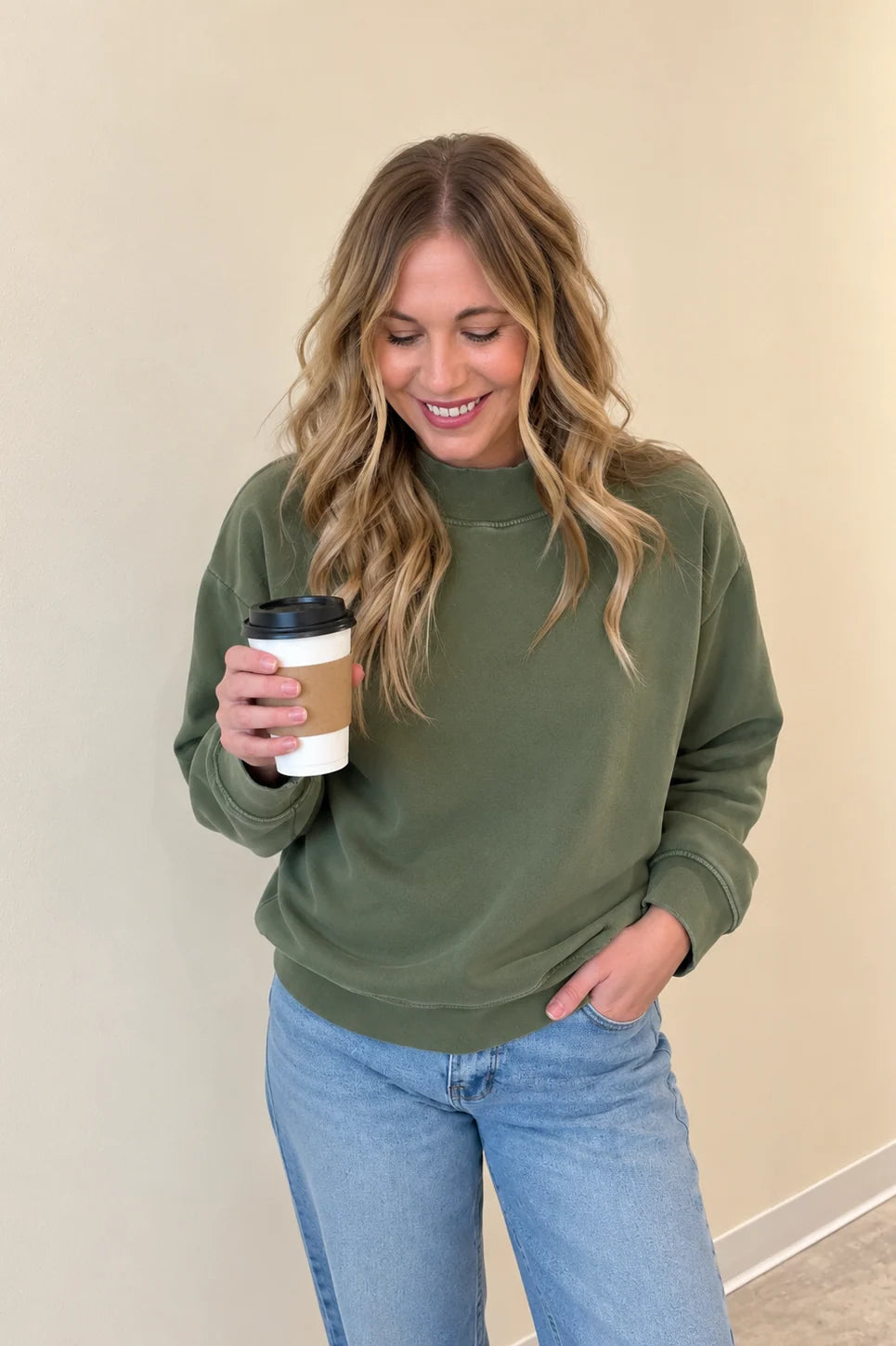 Thread & Supply Ashford Mock Neck Sweatshirt