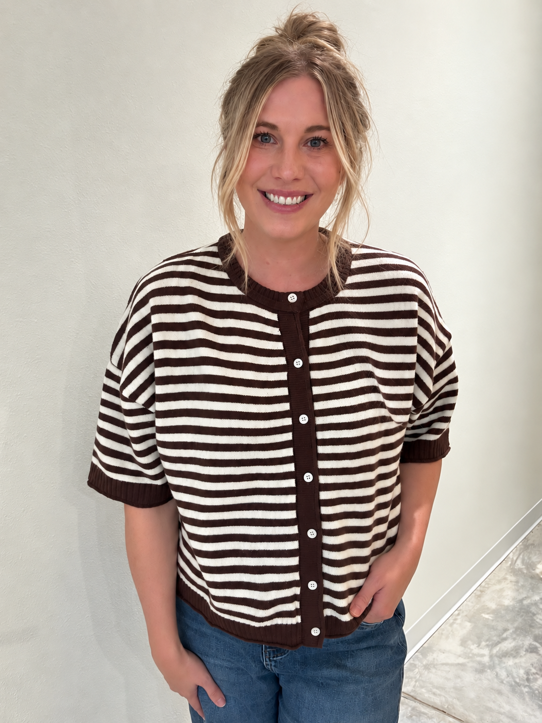 Main Street Striped Cardigan
