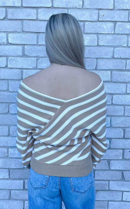 The Cornucopia Cross Sweater Top