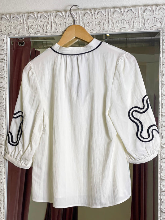 The Artful Layers Appliqué Blouse