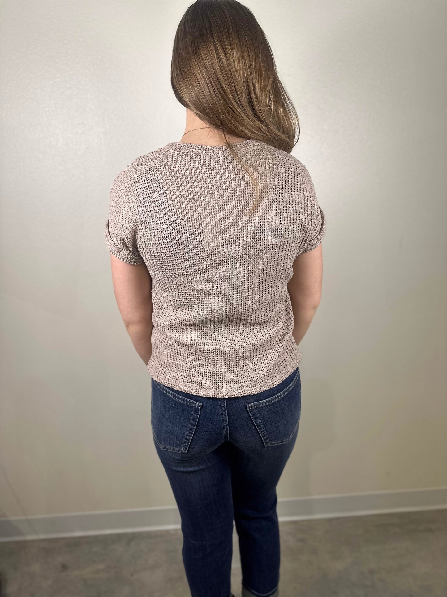 Twist Hem Short Sleeve Casual Top