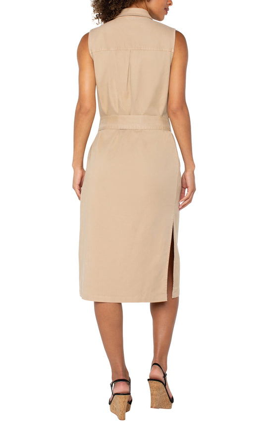 Liverpool | Sleeveless Shirt Dress