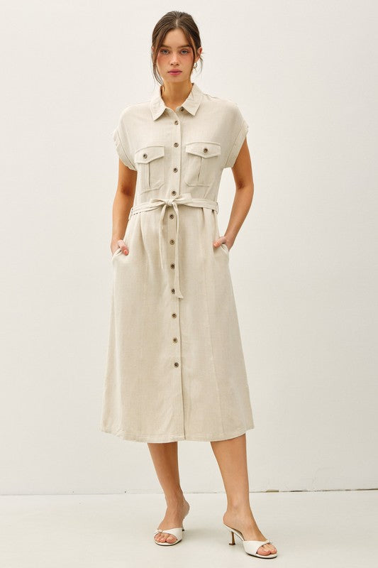 Linen Shirt Dress