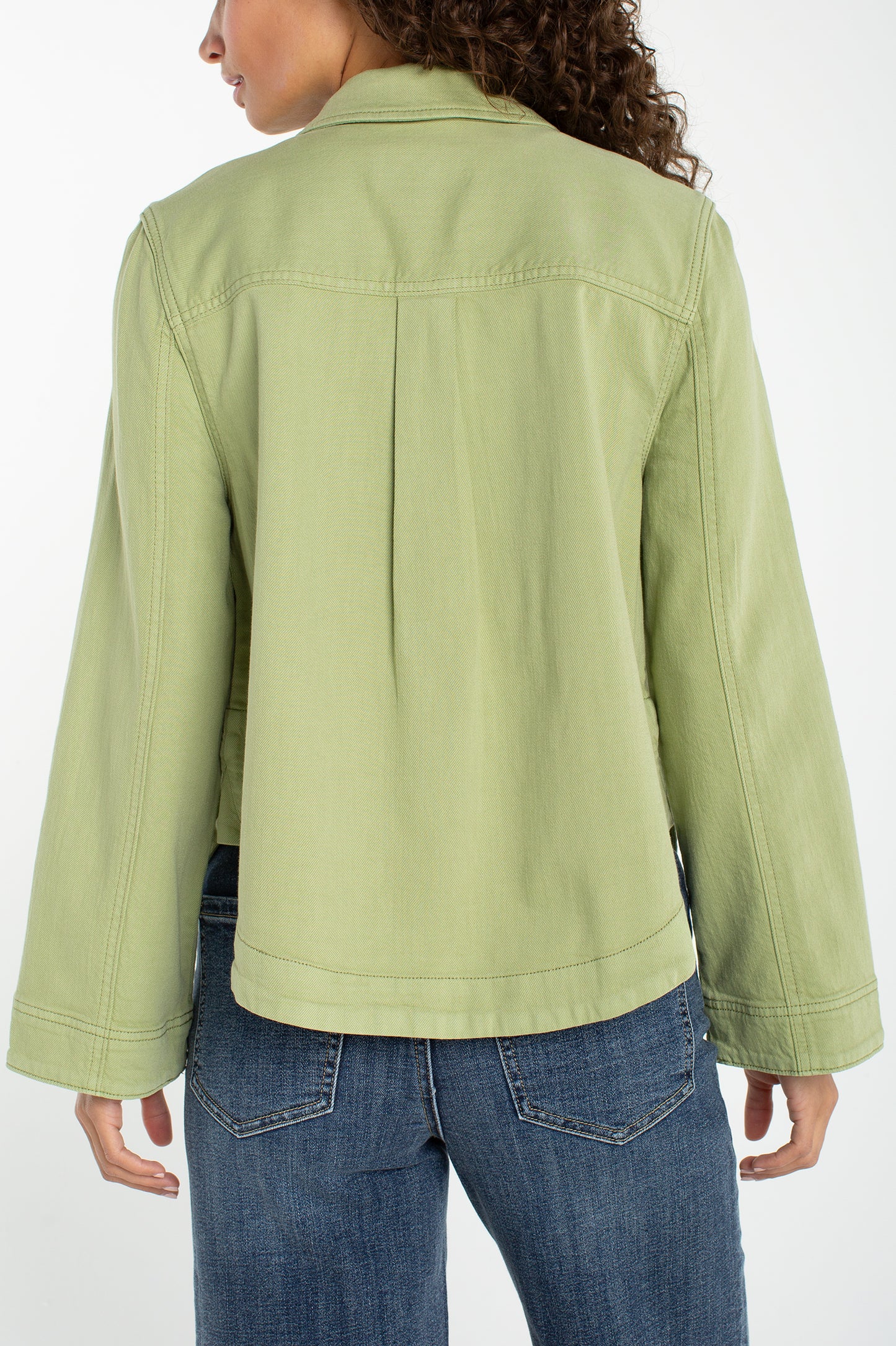 Liverpool High/Low Denim Shacket