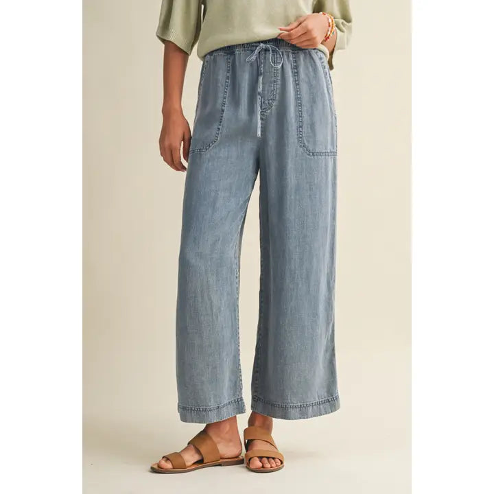 The Easy Drape Denim Pant