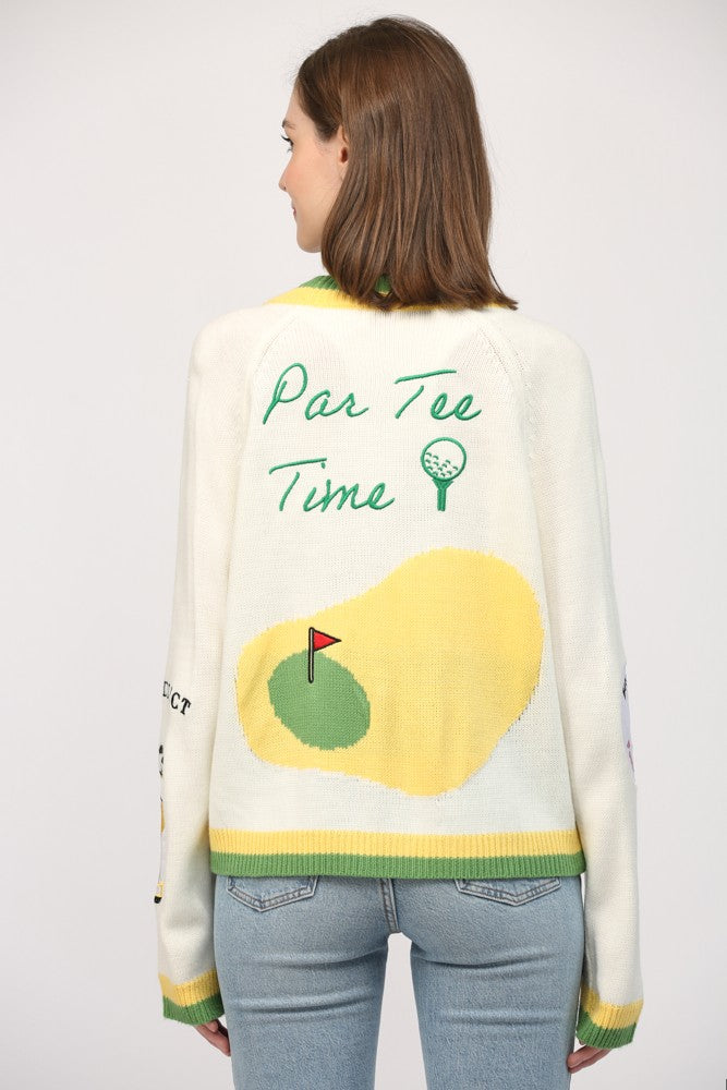The Clubhouse Cardigan Back