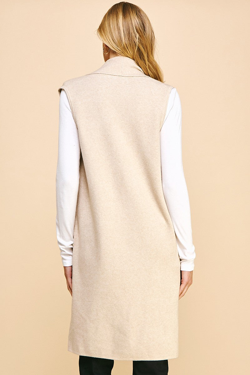 The Driftwood Duster Oatmeal Back Vest