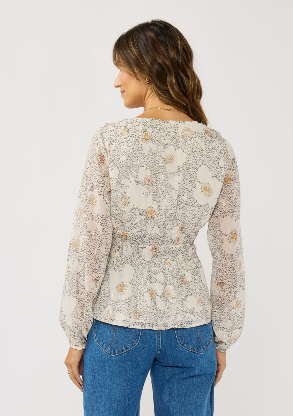 Mist and Marigold Peplum Top