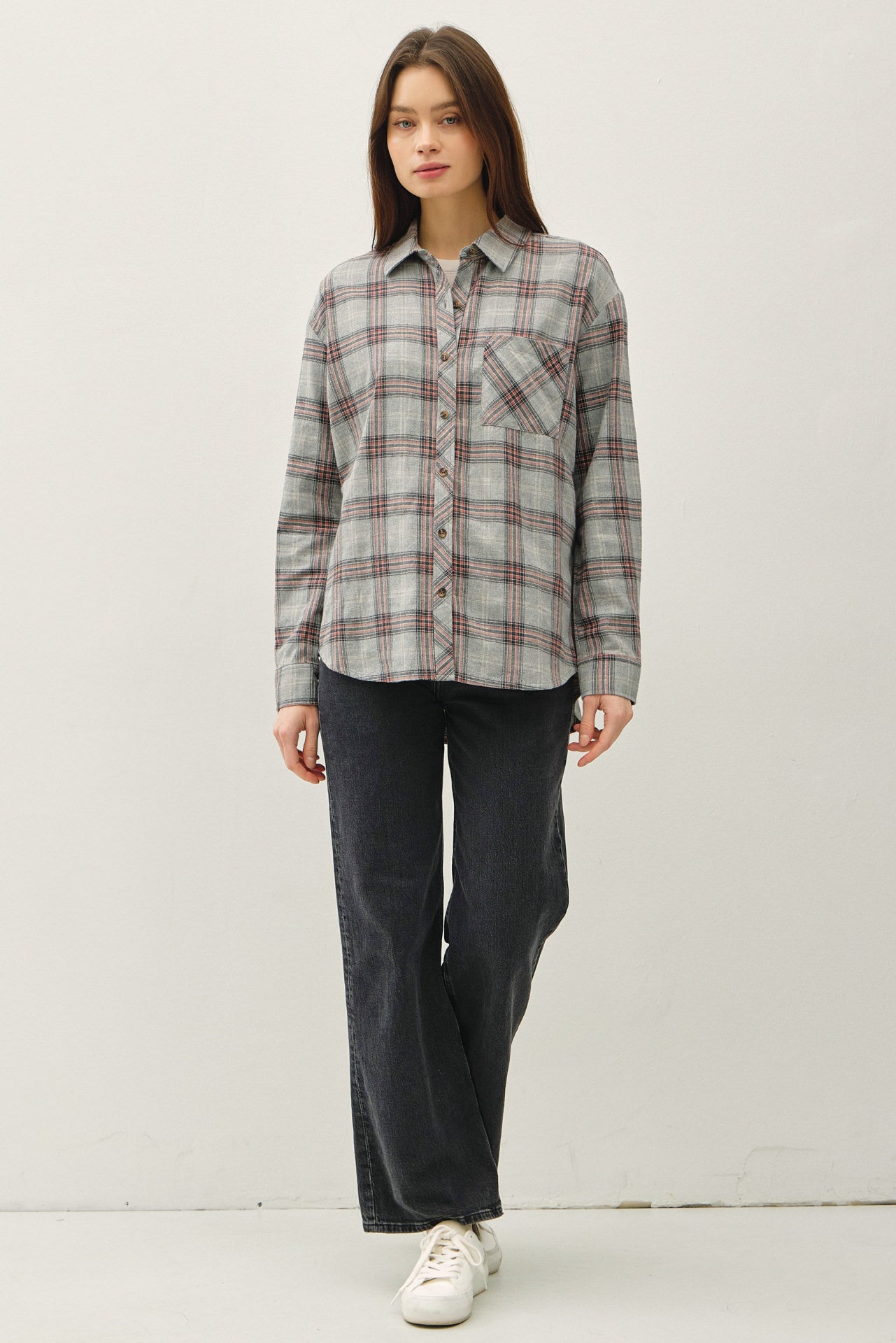 Classic Cotton Plaid Button Down