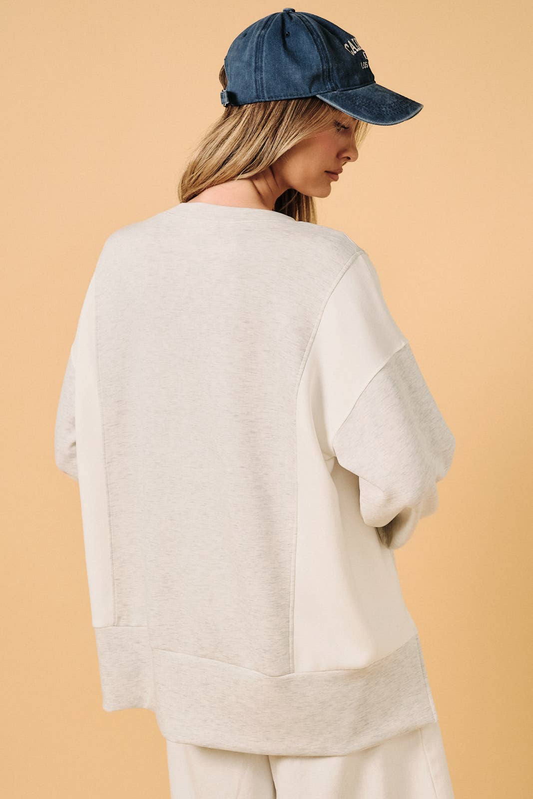On Mom Duty Color Block Sweatshirt