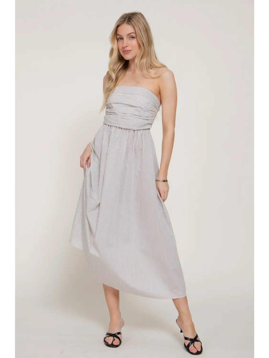 Cape Cod Striped Midi Dress