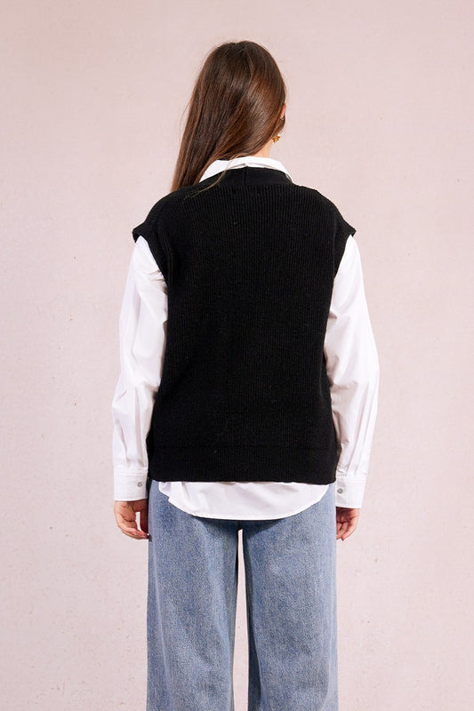 Molly Bracken | Oversized Knit Vest