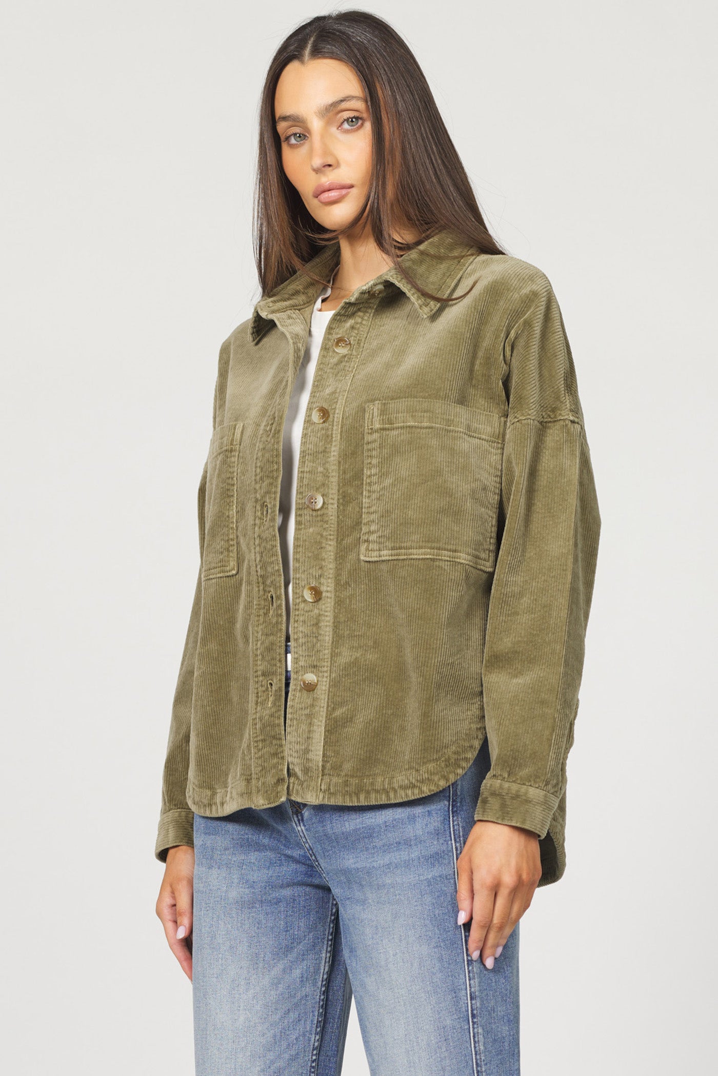 Dear John | Gina Button Front Oversized Denim Jacket