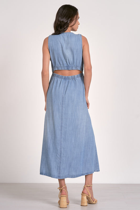Elan | Barely There Breeze Dress w/ Waist Cutout