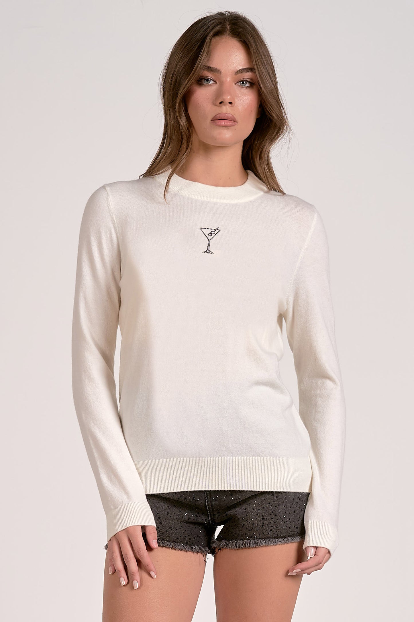 Elan Martini Crew Neck Sweater