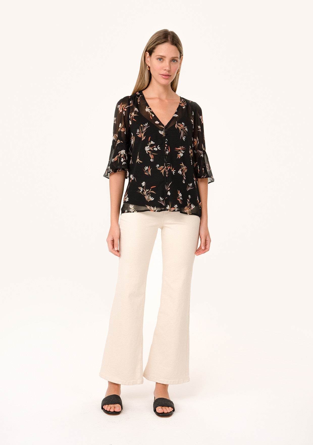 The Noir Blossom Blouse