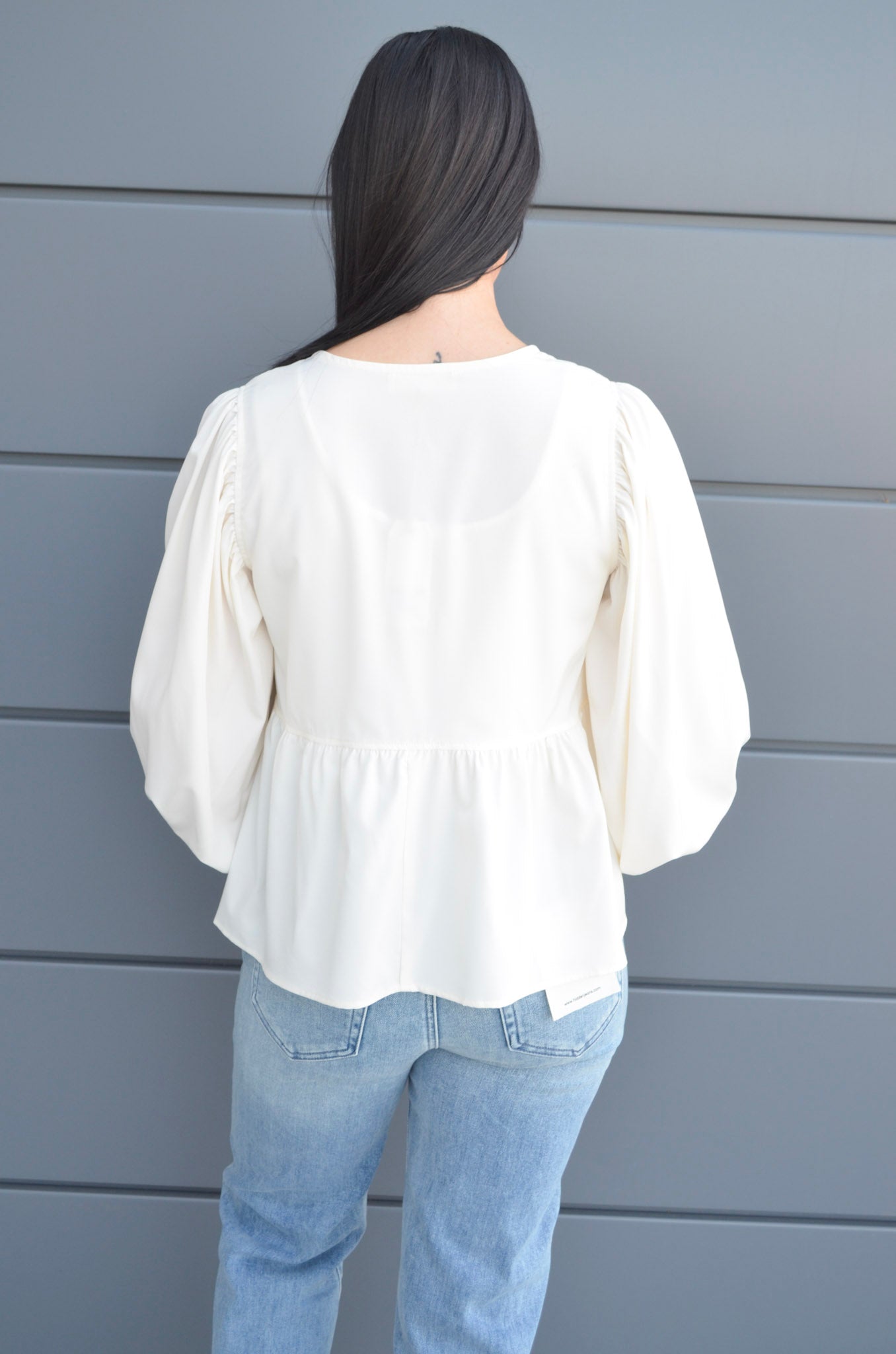 The Tied With Grace Balloon Sleeve Bow Blouse