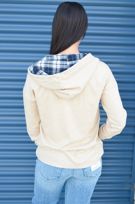 The Cozy Cabin Plaid Hoodie Shacket