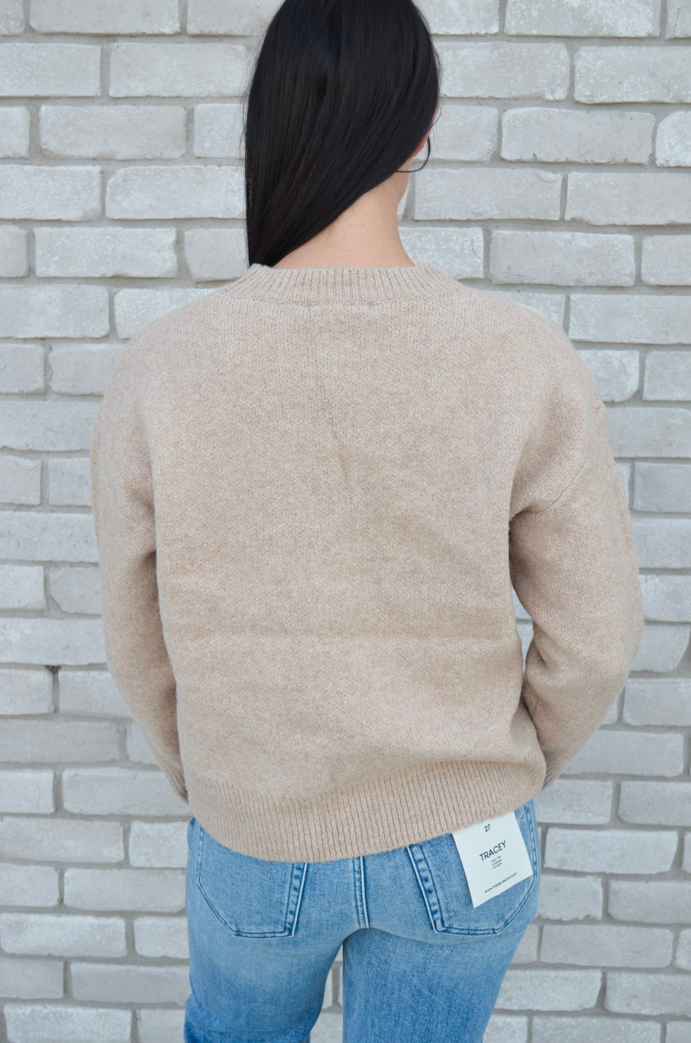 Garden Whisper Jacquard Knit Floral Sweater
