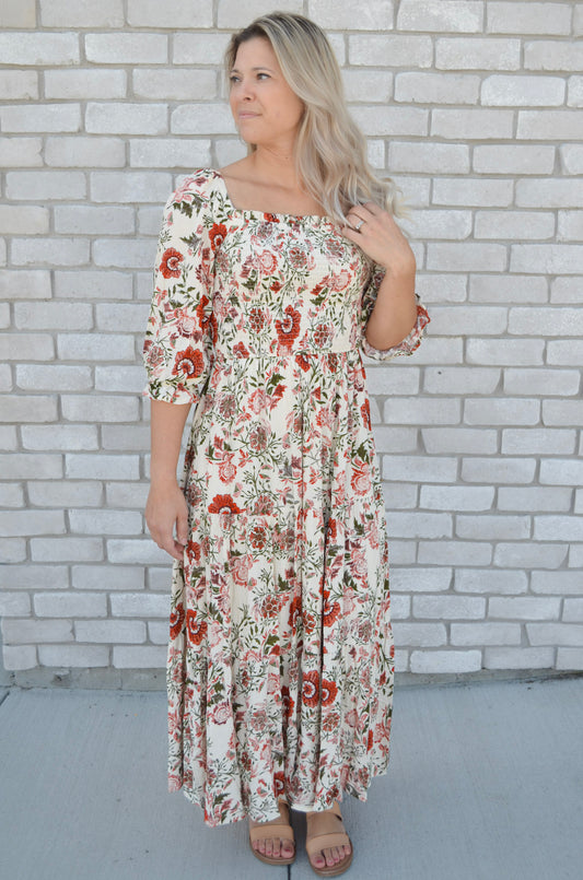 Terracotta Flow Dress