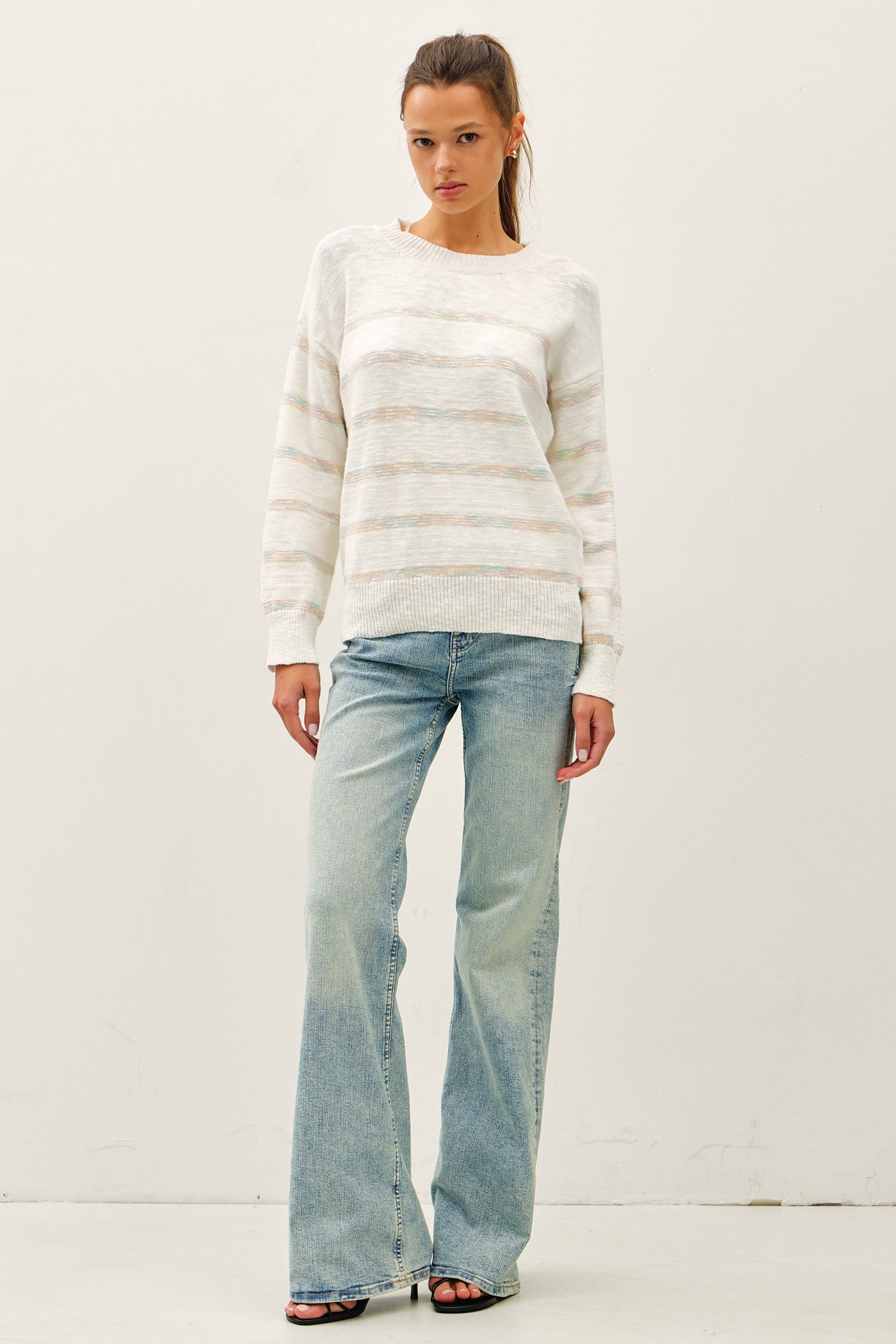 The Pastel Praise Striped Sweater